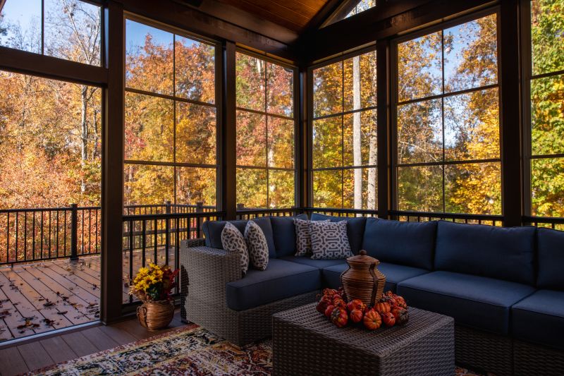 Protects from weather while enjoying outdoor views and fresh air.