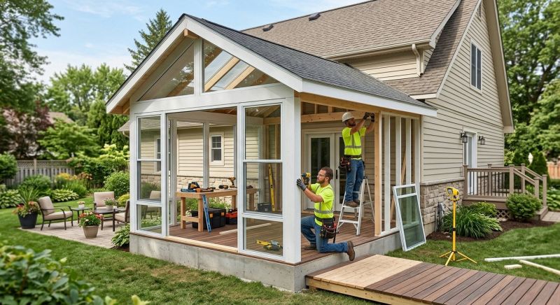 Enclosed Deck Installation in Longmont, CO