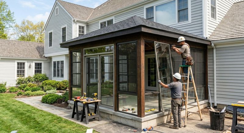 Enclosed Porch Construction in Charlotte, NC