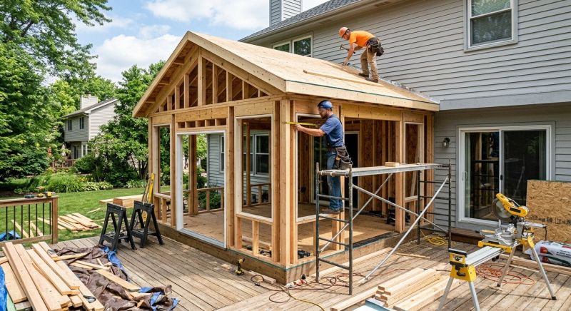 Sunroom Addition Construction in Austin, TX